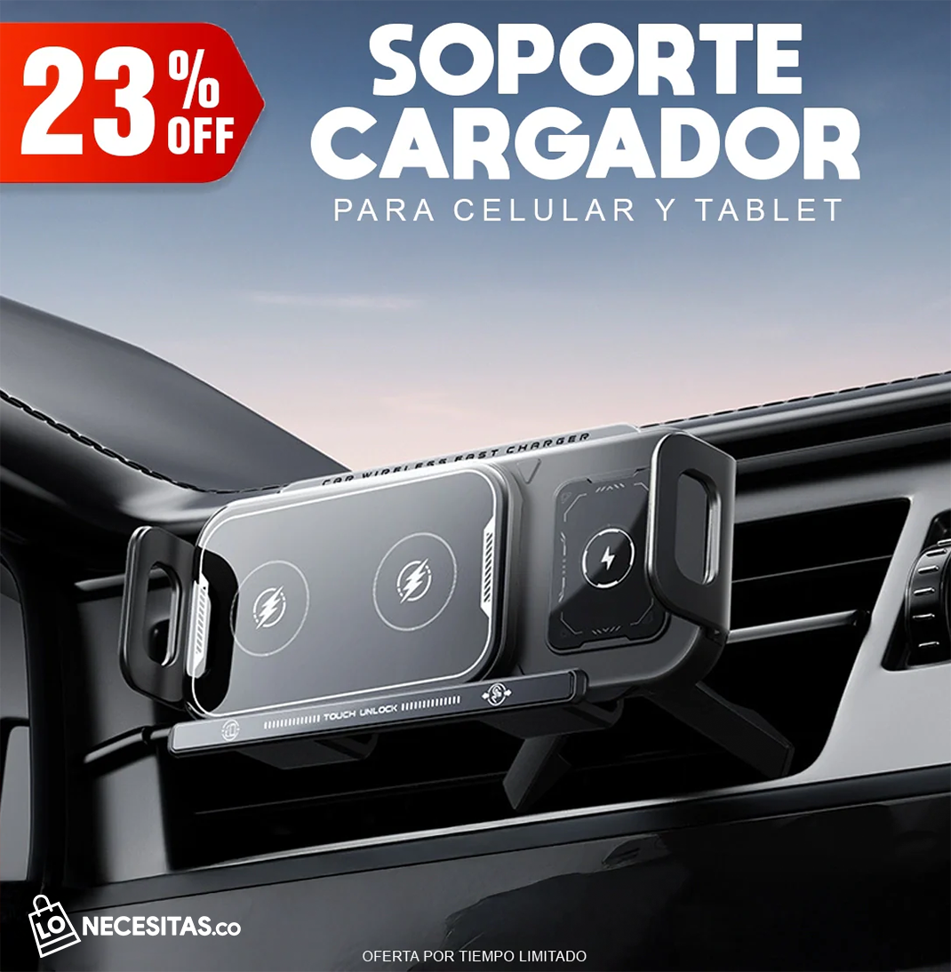 Cargador Inalámbrico Automático para Carro