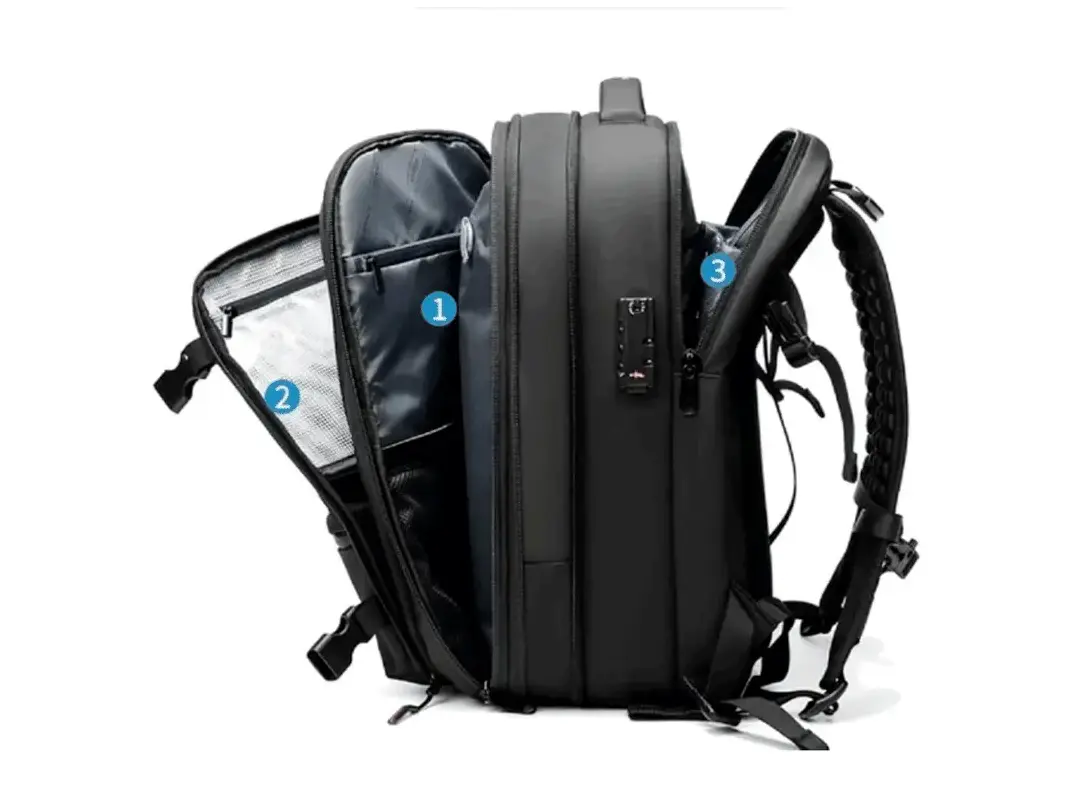 Mochila expandible viajera