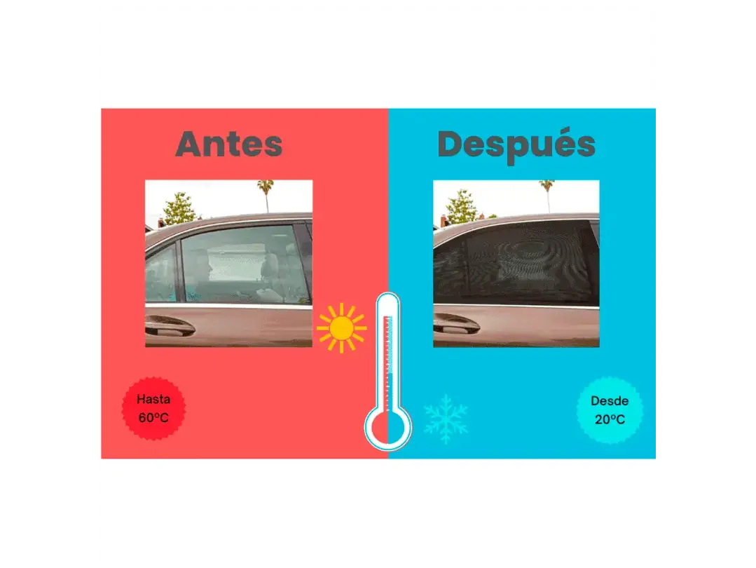 PARASOL PARA VENTANA DE CARRO SET X4