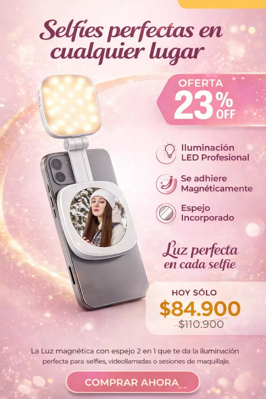 LED Espejo Para Celular