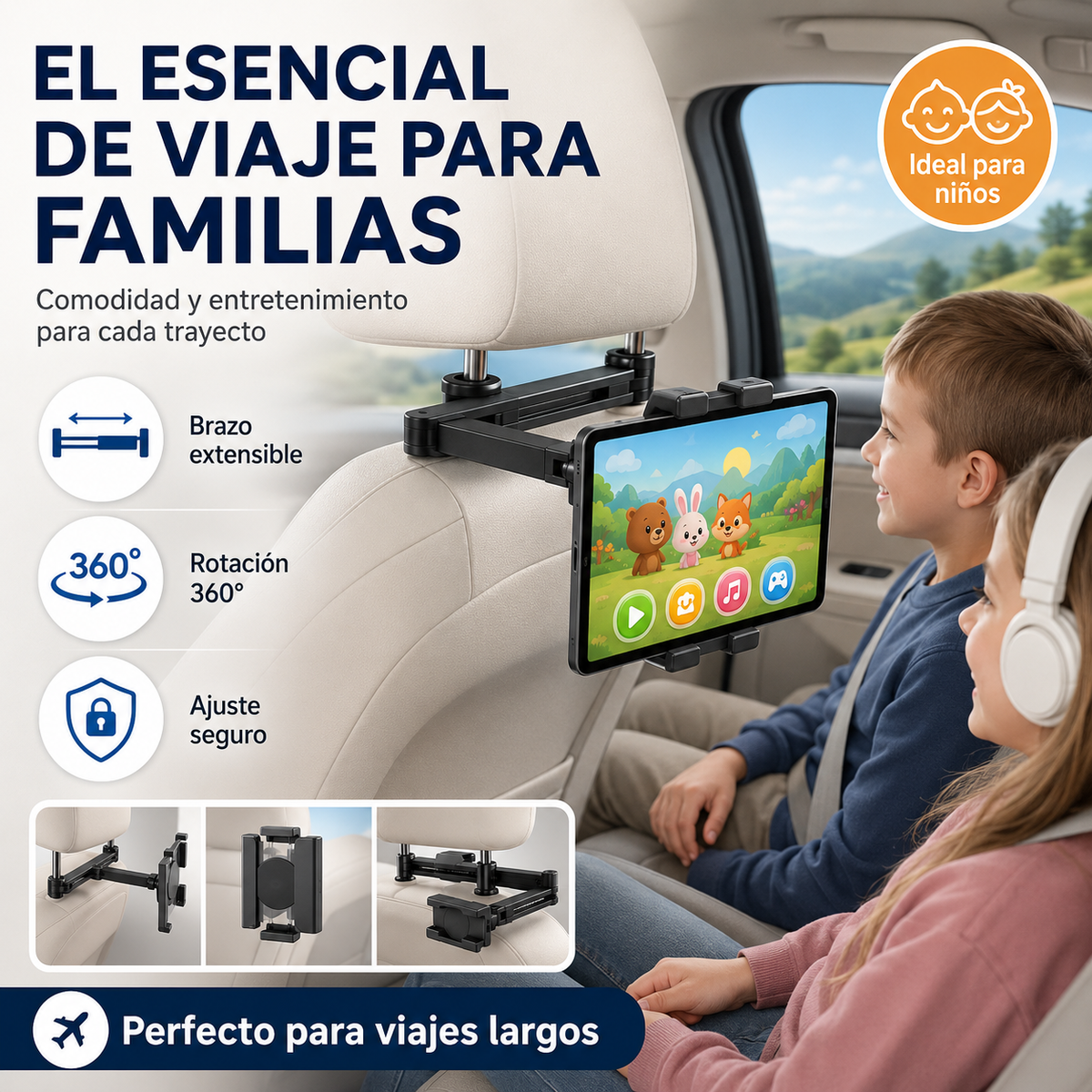 Soporte tablet para carro
