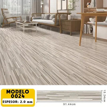 Piso adhesivo de PVC