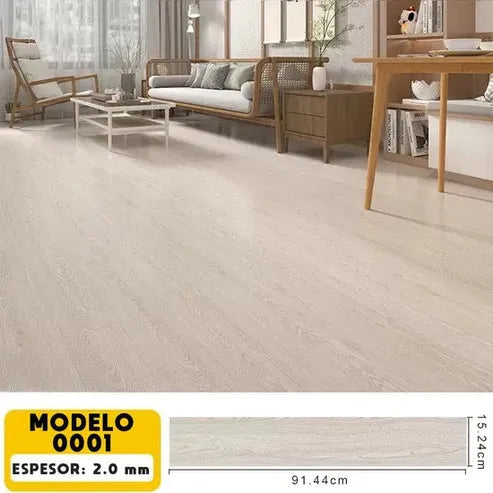 Piso adhesivo de PVC